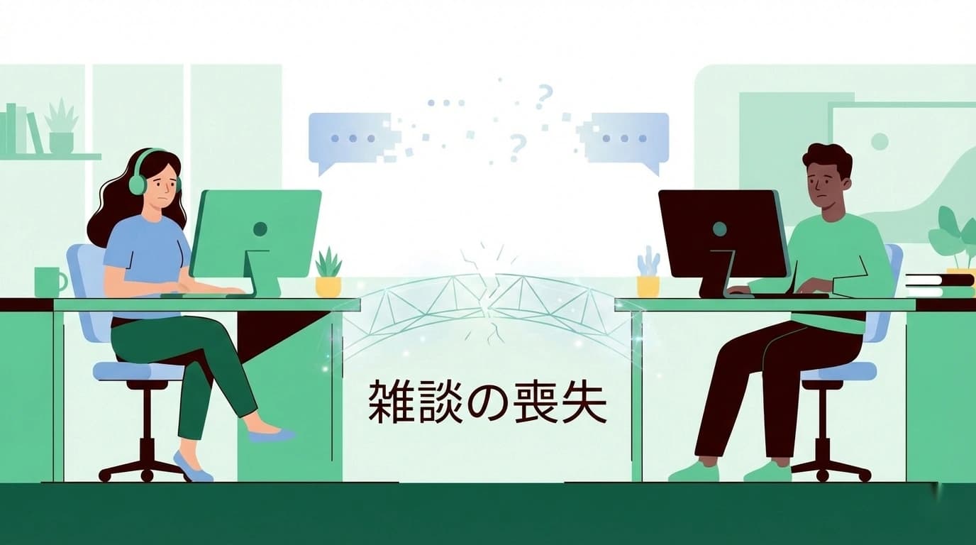 リモートワークで「雑談」が消えた組織に起きる静かな崩壊とその対策