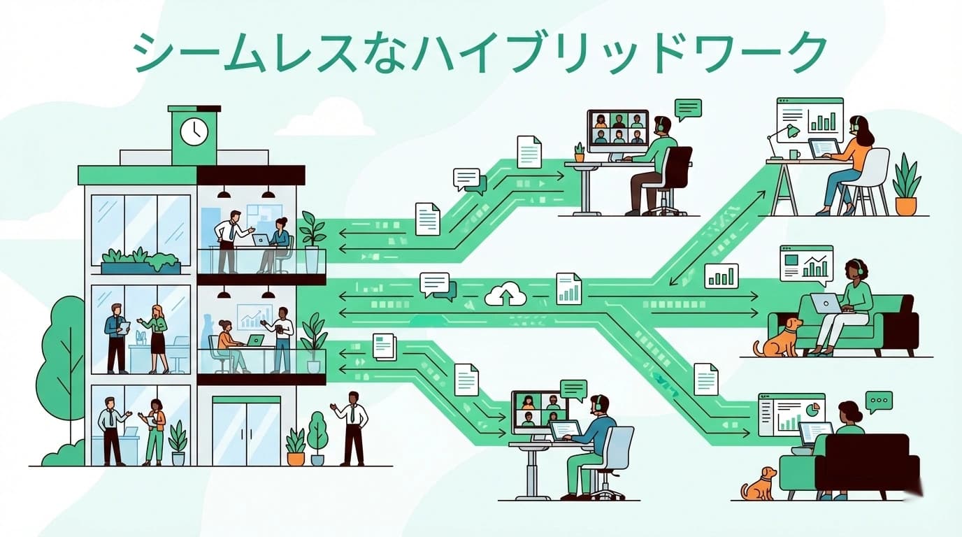 ハイブリッドワーク時代の情報格差をなくす方法｜出社×リモートの壁を越える
