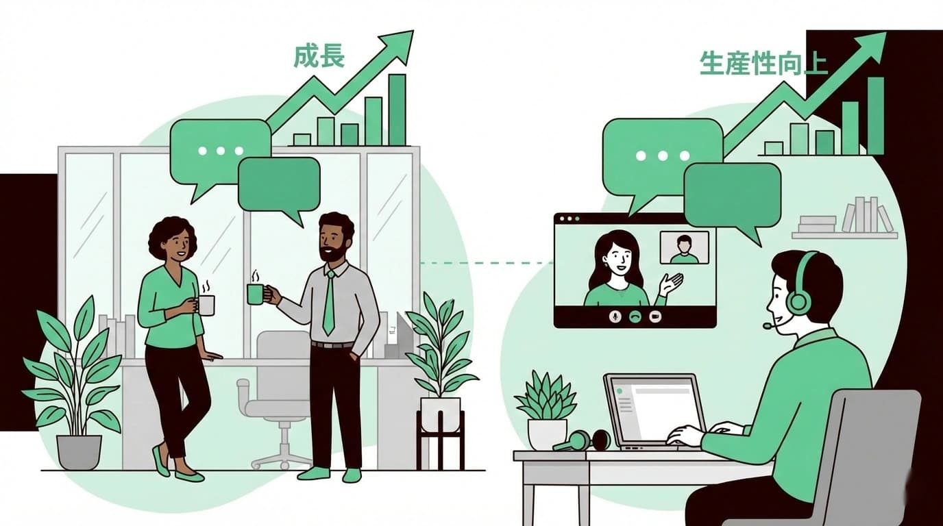 雑談が生産性を上げるデータとは？リモートワークで失われた会話の価値