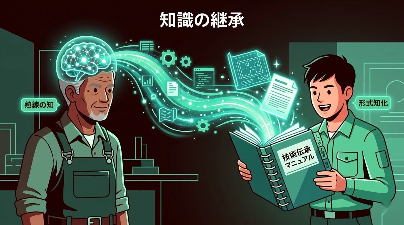 暗黙知を形式知に変換｜ベテランのノウハウを若手に継承する技術と仕組み