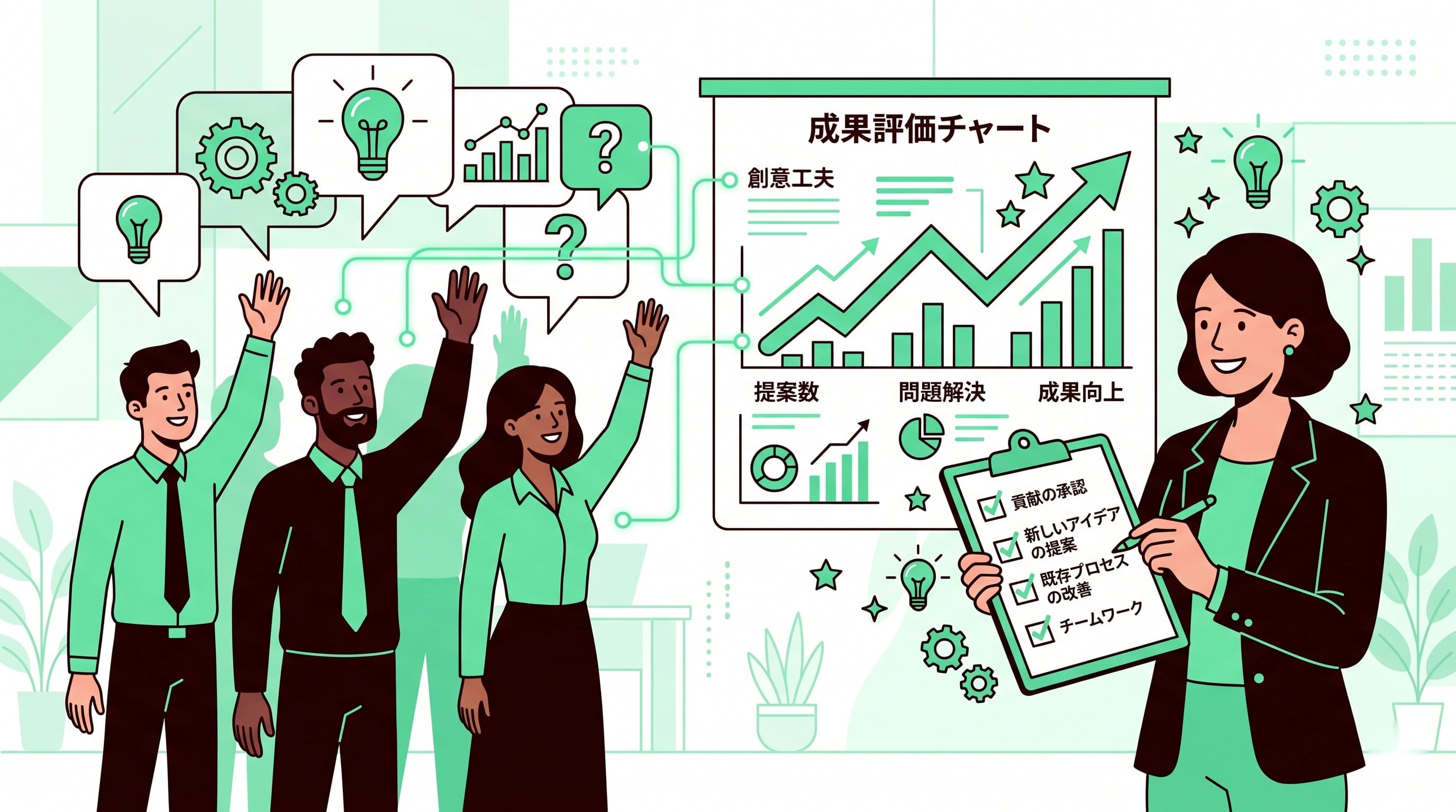 意見出しを評価制度に紐付けるメリットと注意点｜発言が増える組織の作り方