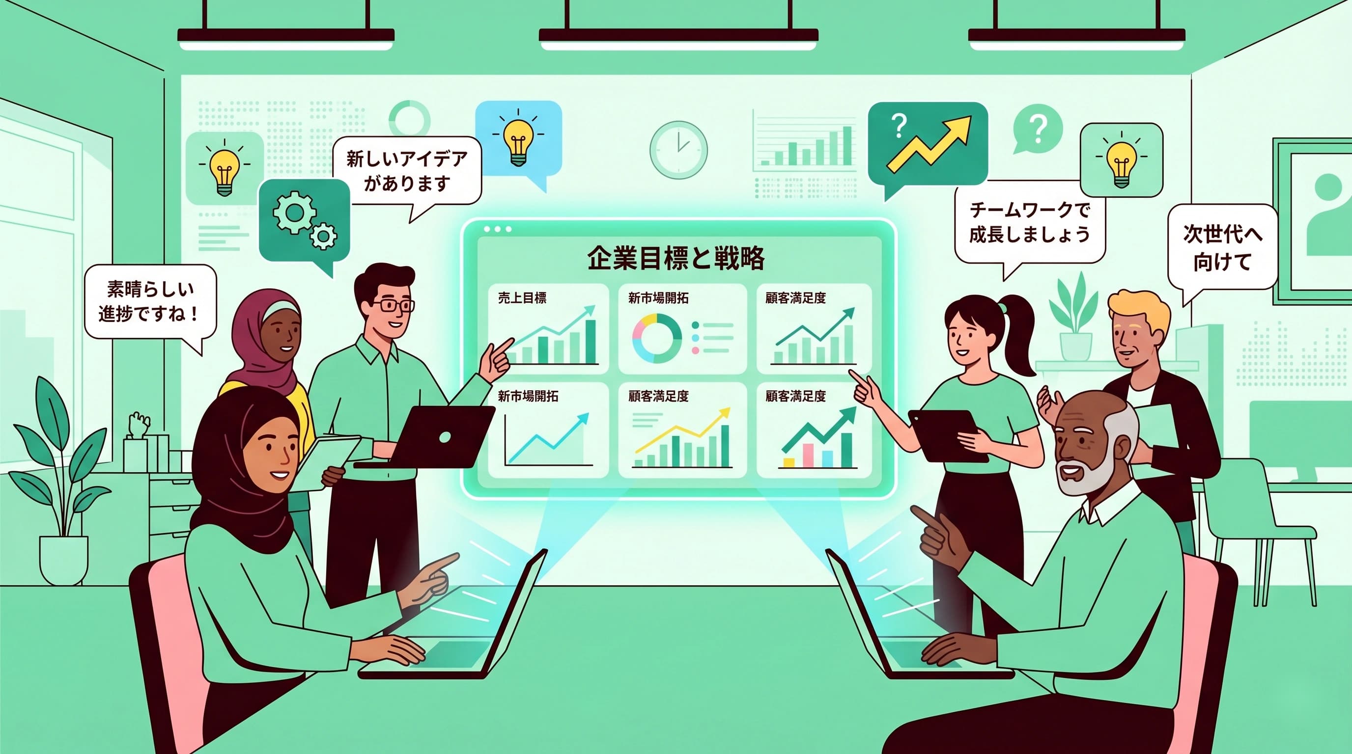 全員参加型の経営を実現するための社内ツール活用術