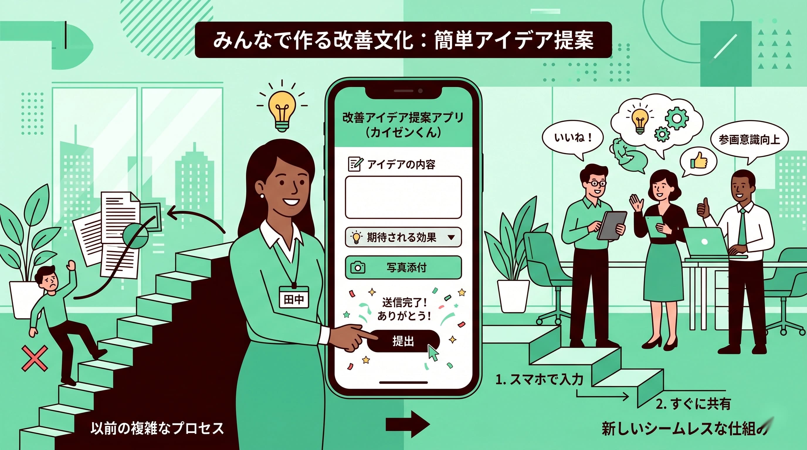 改善提案の心理的ハードルを下げるUI/UXとは？継続的に意見が集まる仕組み