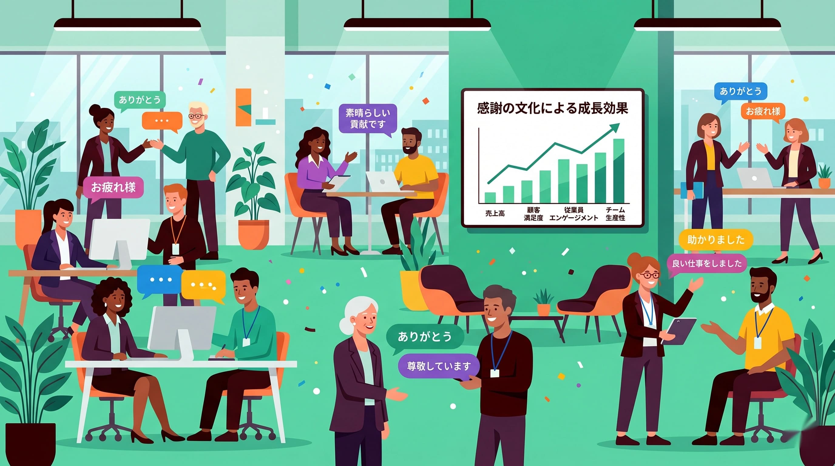 「ありがとう」が飛び交う職場はなぜ強い？称賛文化の経済効果
