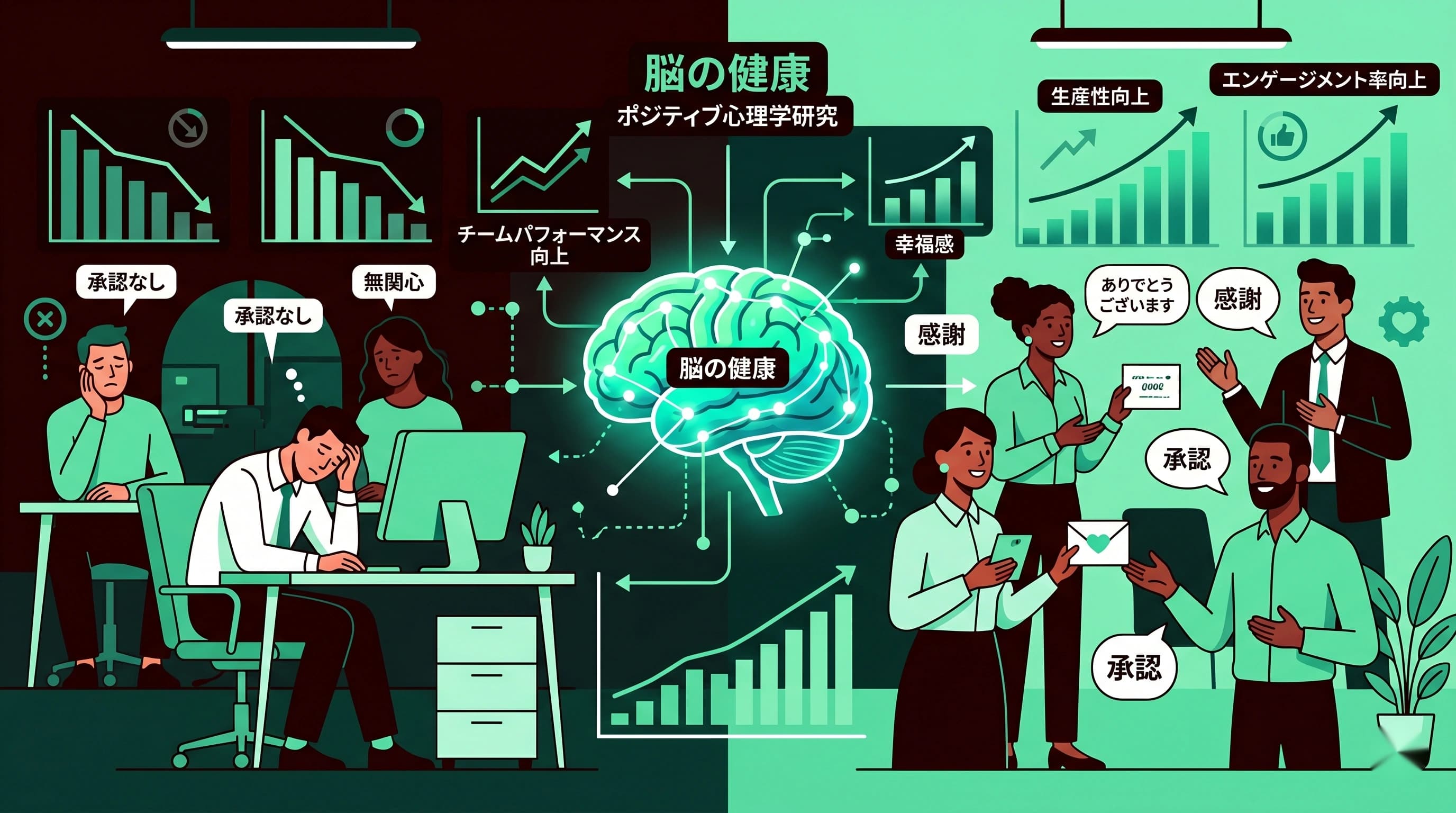 感謝を伝えるだけで生産性が上がる？ポジティブ心理学と組織論