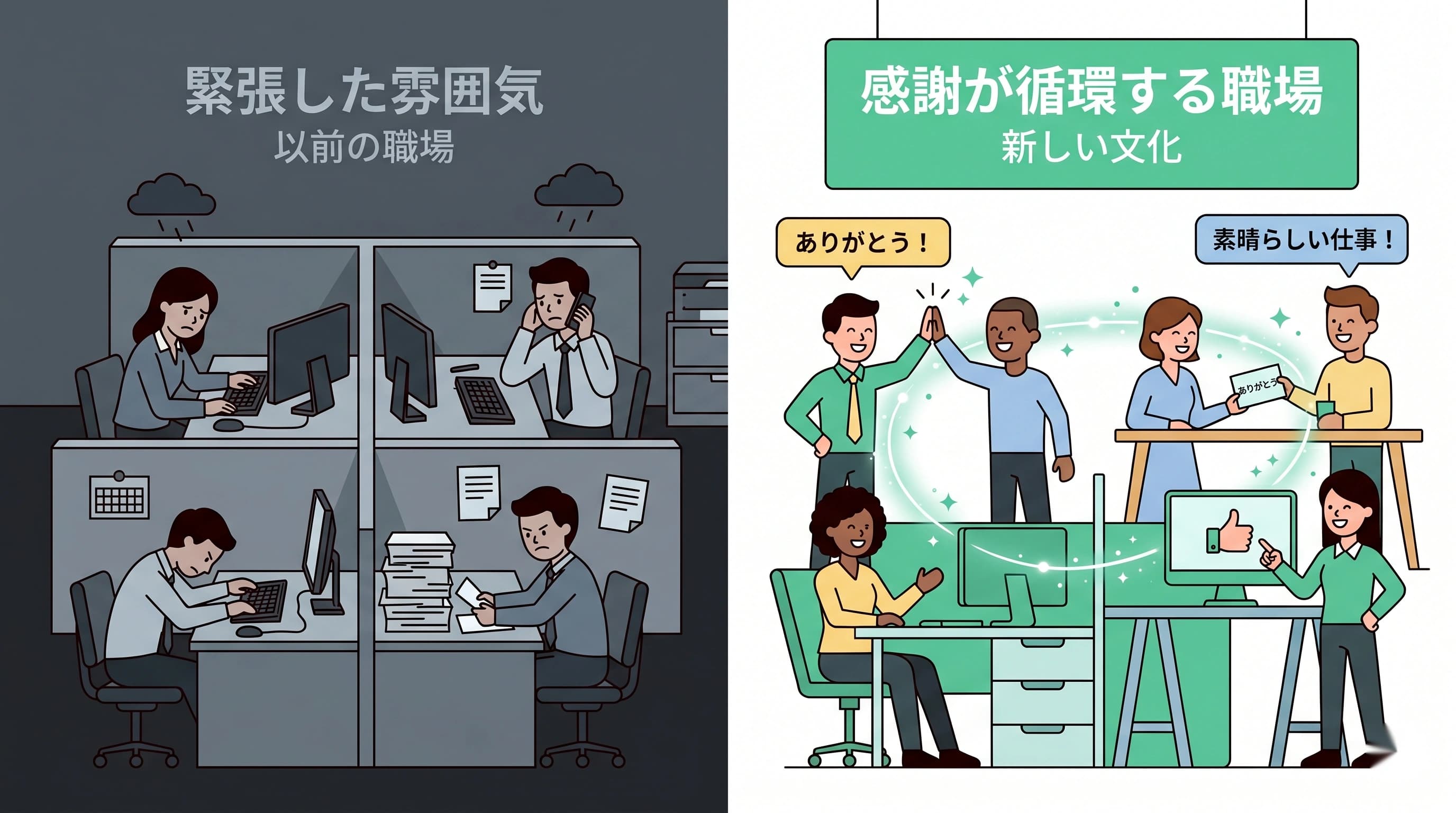 職場のギスギスを解消！「ありがとう」の連鎖を作る方法
