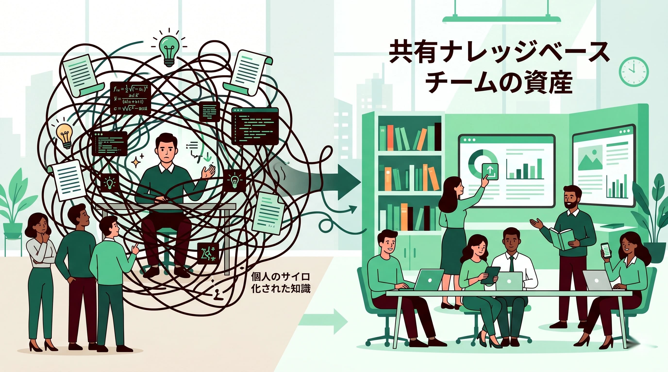 業務の属人化を解消するには？ナレッジ共有が進むツール選び