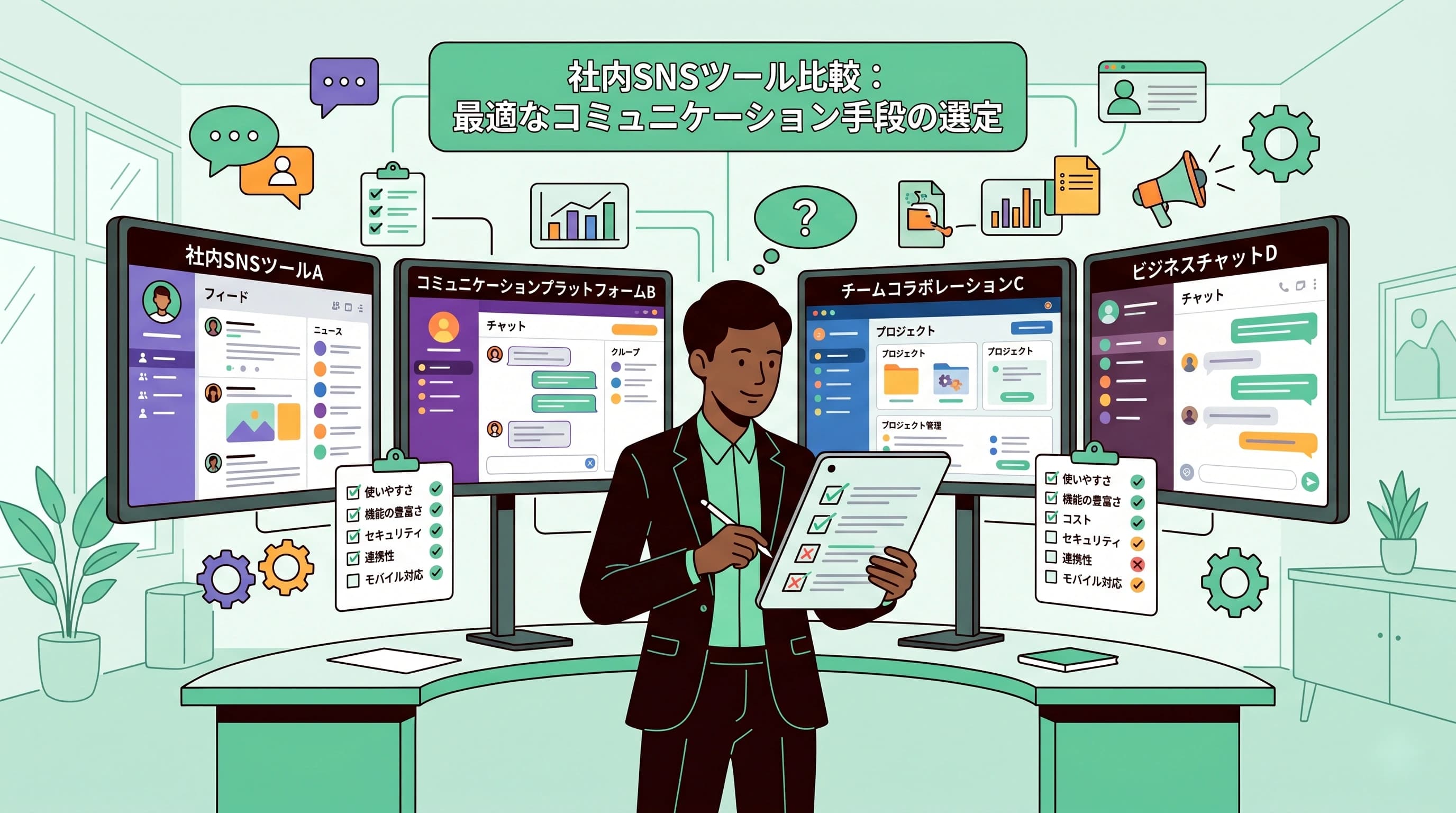 【2026年最新】社内SNSおすすめツール比較！選び方のポイント解説